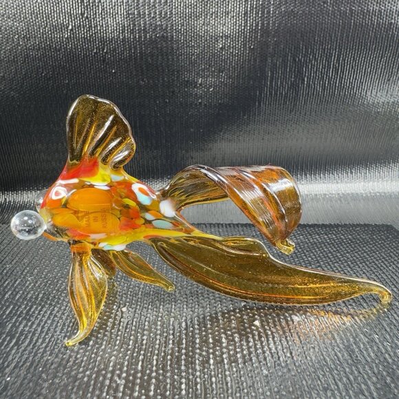 Hand Blown Russian Art Glass Fish Figurine Delicate Figure Hand Made In Russia - Picture 9 of 14